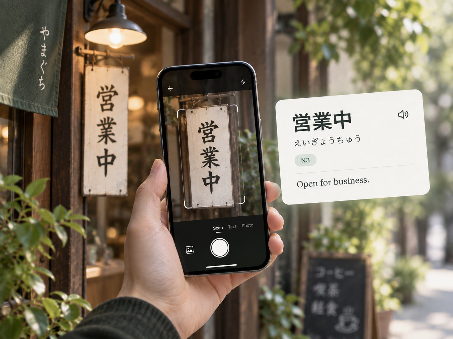 LangLife OCR capture and Japanese study interface